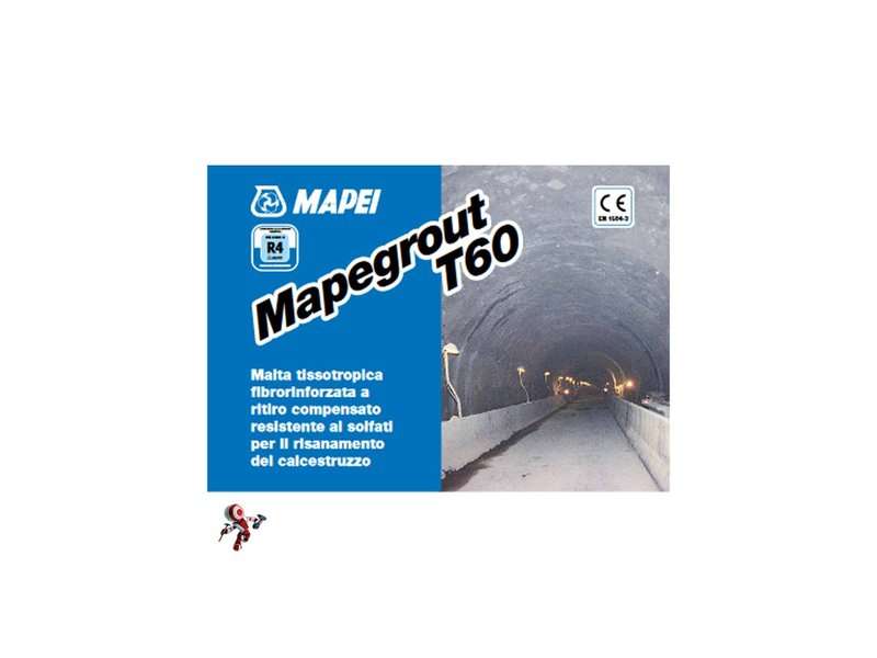 MAPEGROUT T60 KG.25 Malta Tissotropica Fibrorinforzata A Ritiro Compensato