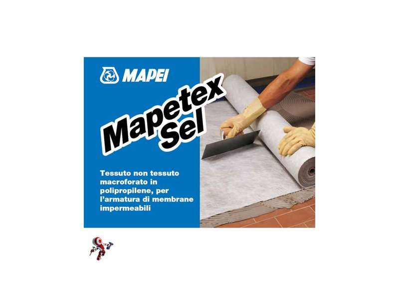 MAPEI MAPETEX SEL MT.1X25 Tessuto non tessuto macroforato in polipropilene