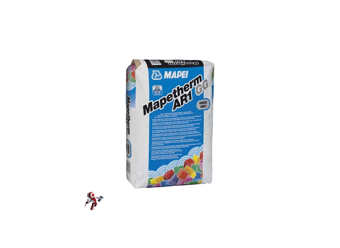 Mapei Mapetherm AR1 GG Bianco Kg.25 Malta cementizia monocomponente