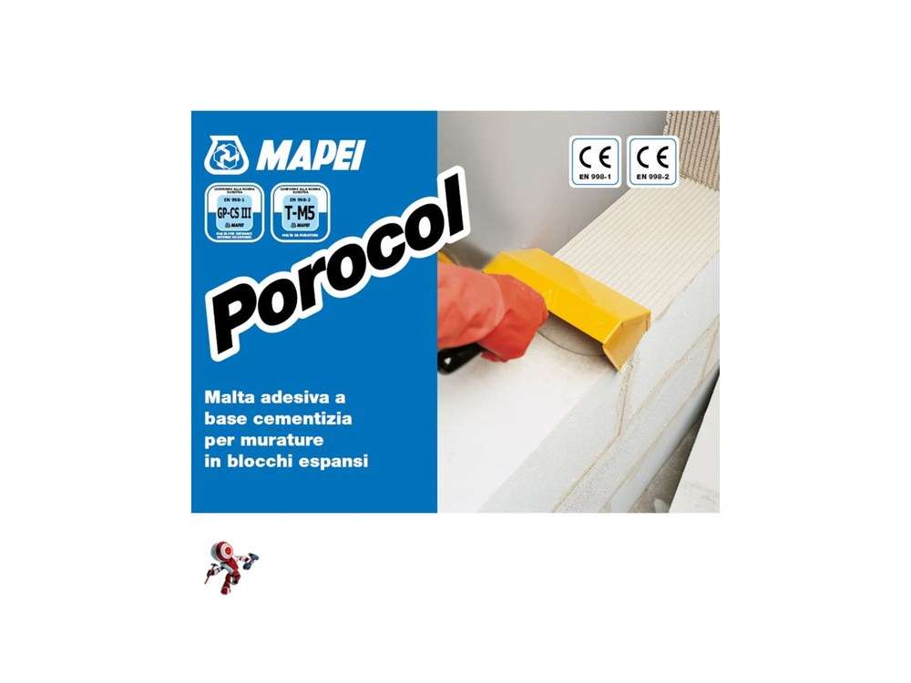 MAPEI POROCOL KG.25 Malta adesiva a base cementizia per murature in blocchi espansi