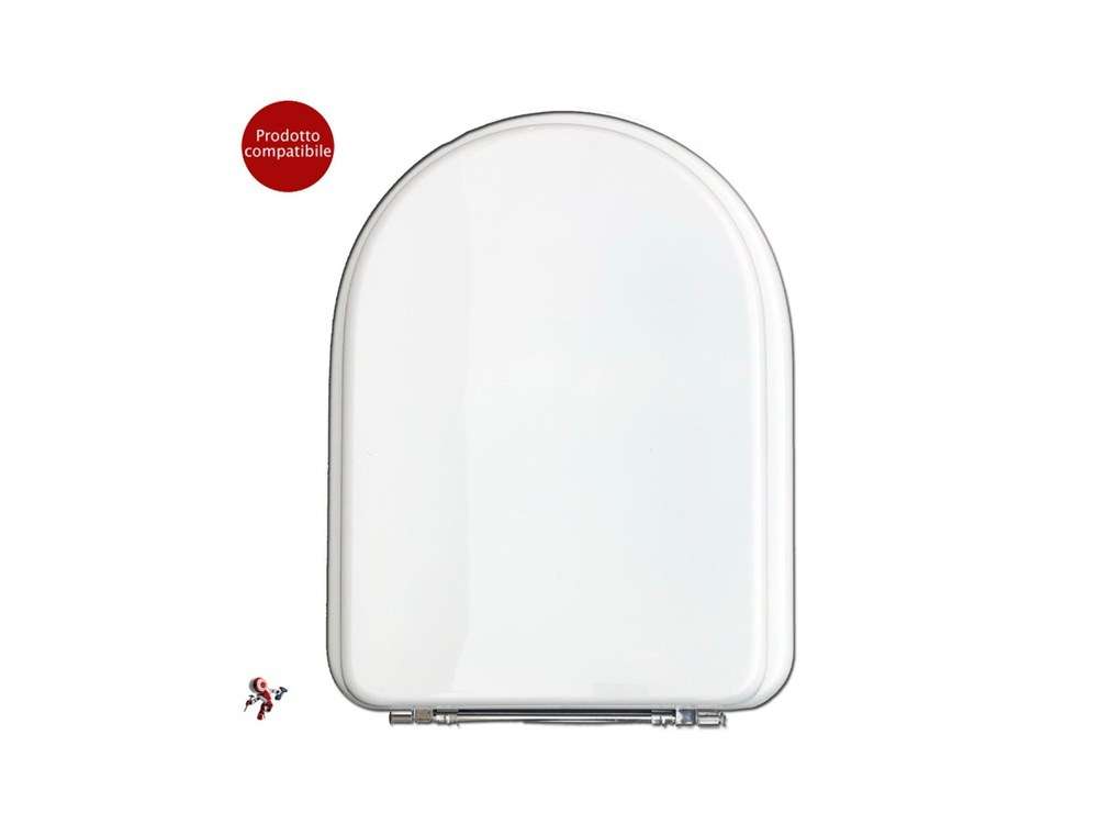 Copriwater coprivaso tavoletta sedile wc per Cielo vaso Celia bianco