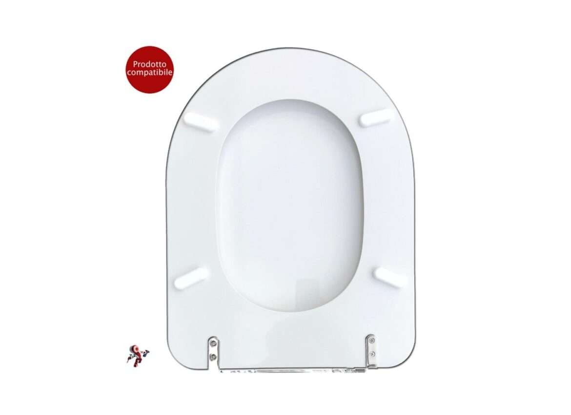 Coprivaso Tavoletta Sedile WC Cielo Celia Bianco