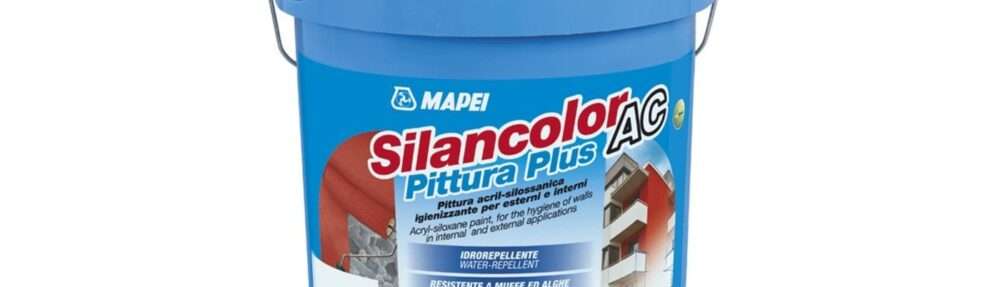 MAPEI SILANCOLOR AC PITTURA PLUS KG.20 BIANCO Pittura acril-silossanica igienizzante per interni ed esterni idrorepellente