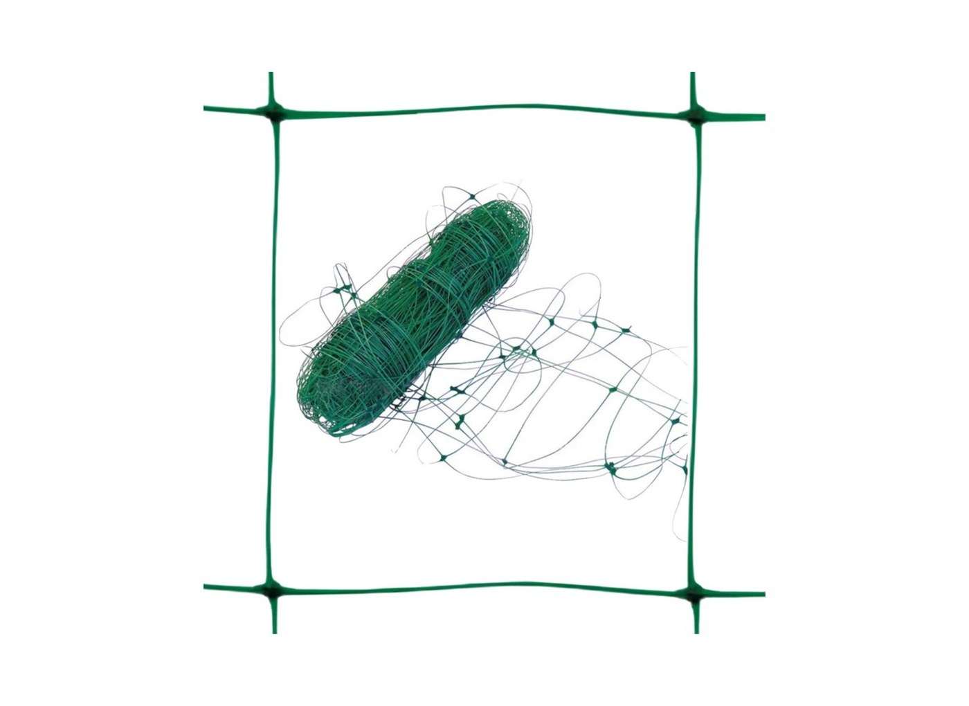 Rete per ortaggi rampicanti Rotolo 2x100 mt Verde